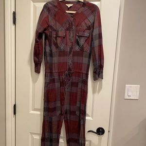 Etoile Isabel Marat plaid jumpsuit size 0